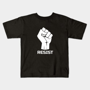 Resist with fist 1 - in white Kids T-Shirt